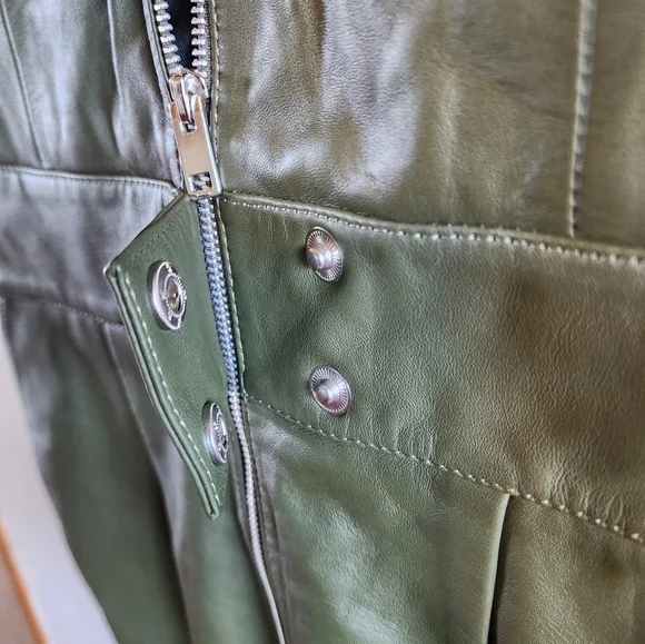 XS Leather Walter Baker Jumpsuit
